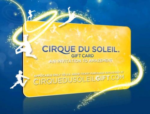 Cirque Du Soleil Gift Card 
